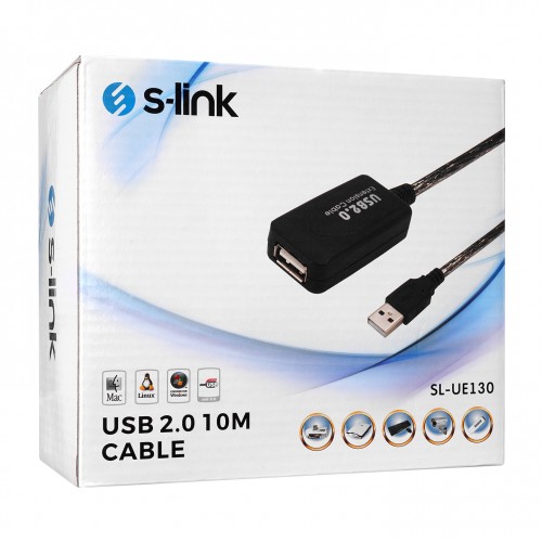 S-Link SL-UE130 10 Metre USB 2.0 Uzatma Kablosu